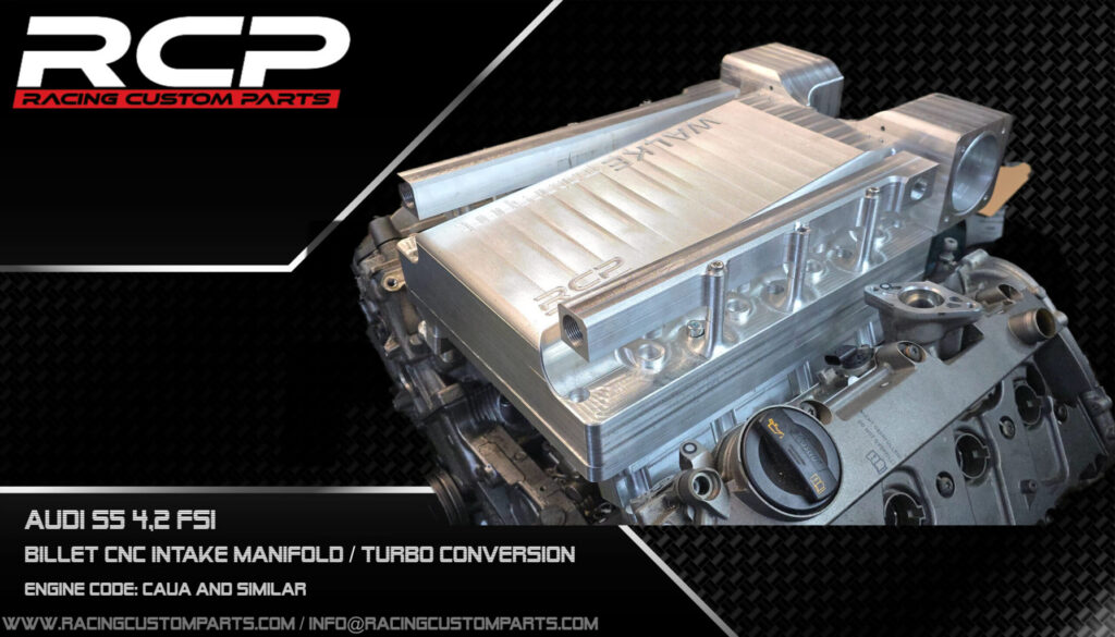Audi S5 RS5 4,2 V8 FSI dragracing fastest audi racing custom parts rcp intake manifold walke motorsport 7second car 911vrt custom intake manifold patryk walke caua cau engine