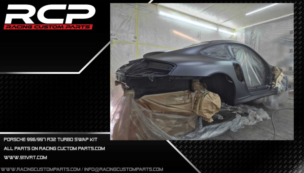 porsche 911 996 997 carrera 2 4 swap swapped r32 r36 vr6 turbo rcp racing custom parts 911vrt engine change billet cnc
