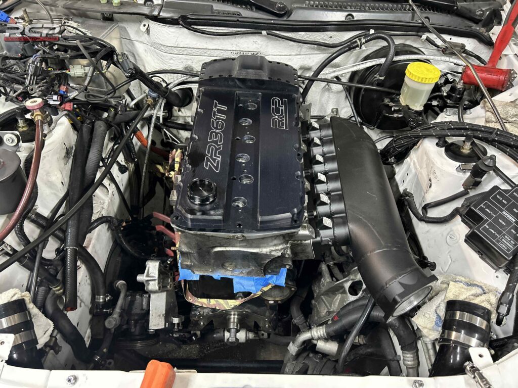 nissan 300zx r36tt vr6 r32 turbo swap racing custom parts rcp engine swap cam cover intake manifold