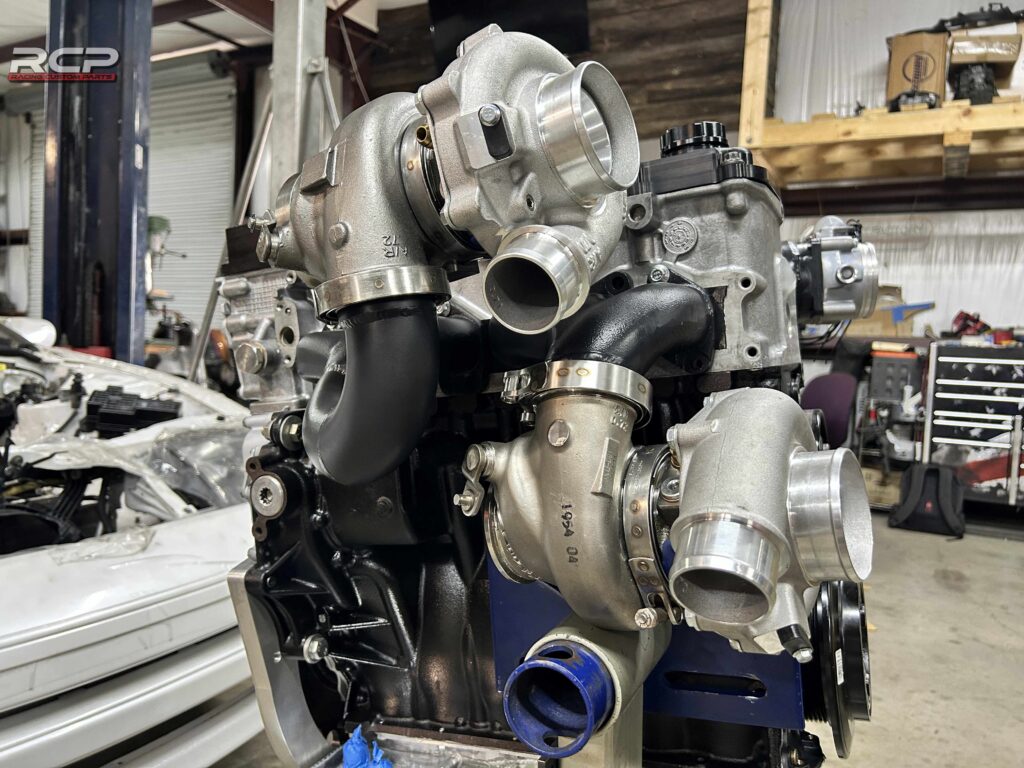 nissan 300zx r36tt vr6 r32 turbo swap racing custom parts rcp engine swap cam cover intake manifold