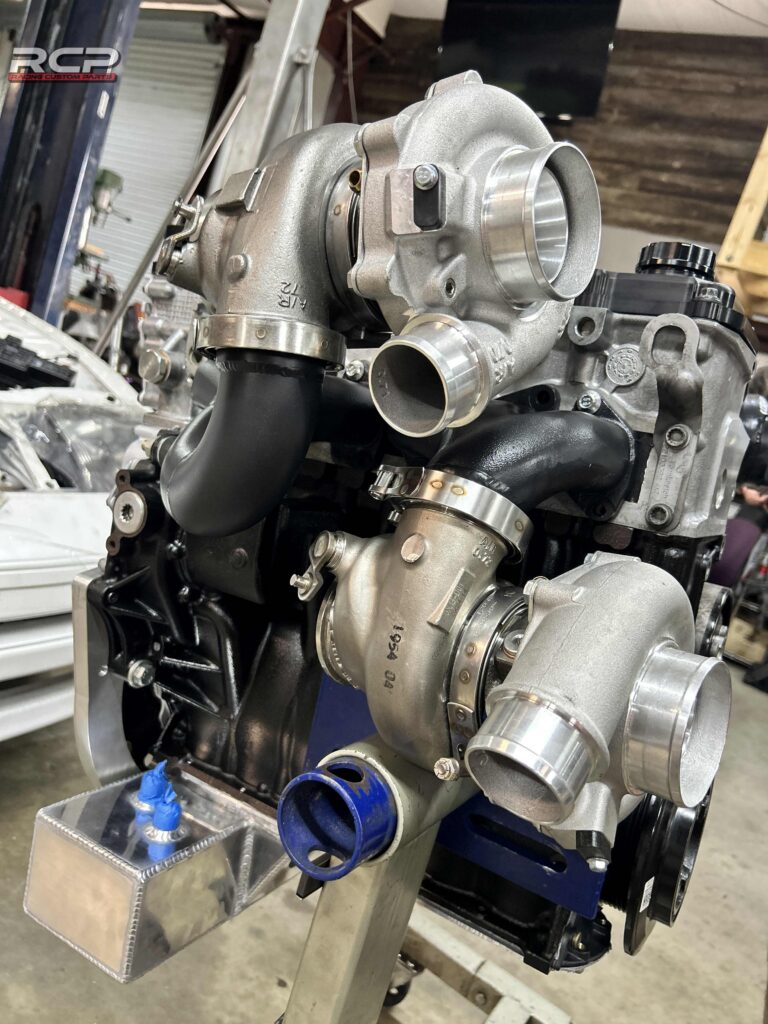 nissan 300zx r36tt vr6 r32 turbo swap racing custom parts rcp engine swap cam cover intake manifold