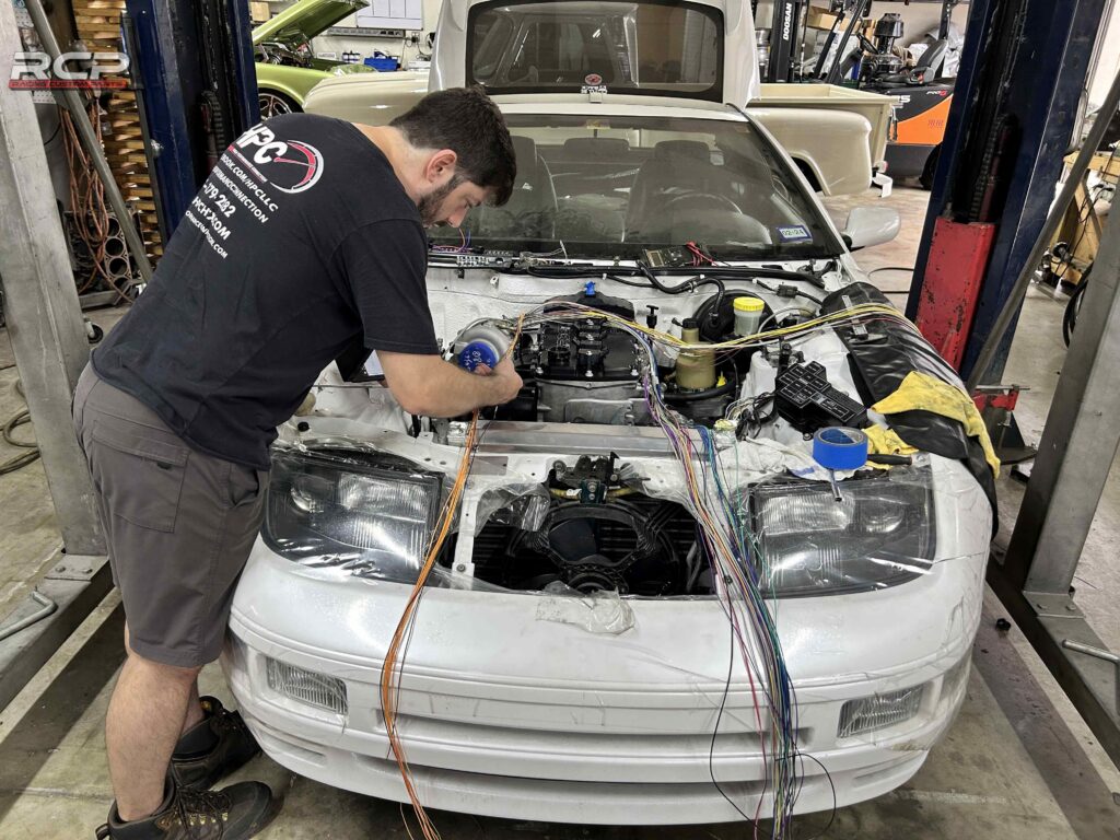 nissan 300zx r36tt vr6 r32 turbo swap racing custom parts rcp engine swap cam cover intake manifold