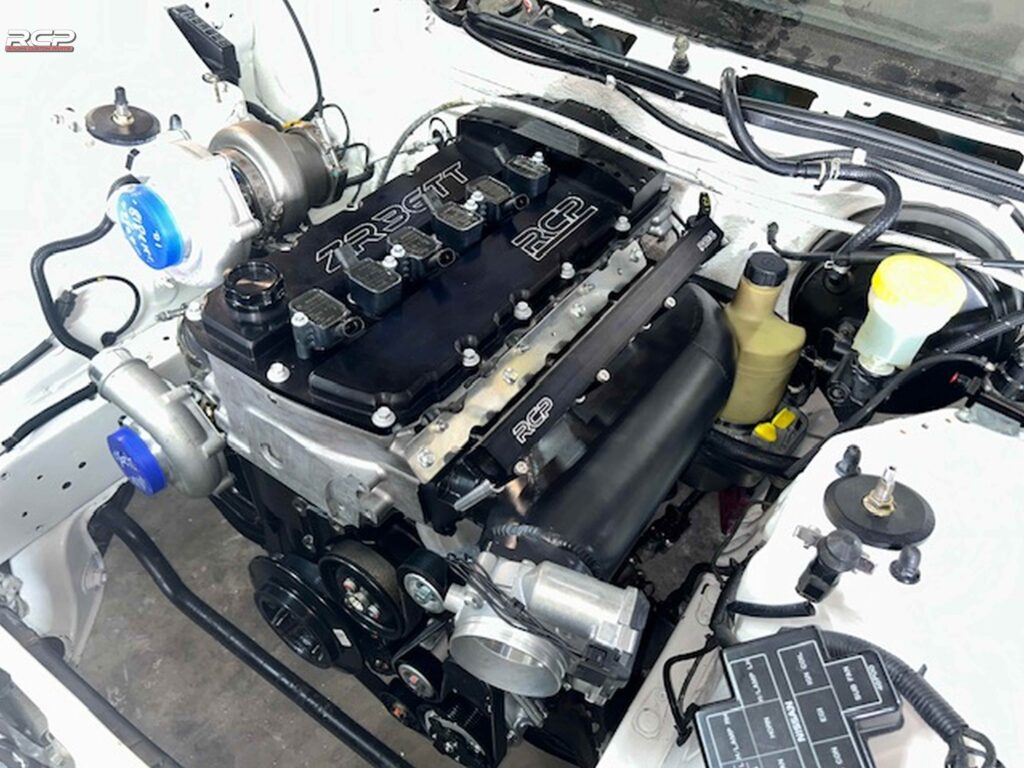 nissan 300zx r36tt vr6 r32 turbo swap racing custom parts rcp engine swap cam cover intake manifold
