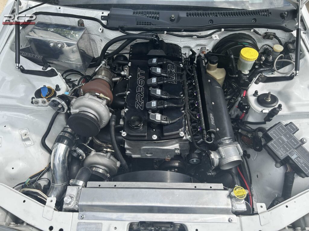 nissan 300zx r36tt vr6 r32 turbo swap racing custom parts rcp engine swap cam cover intake manifold