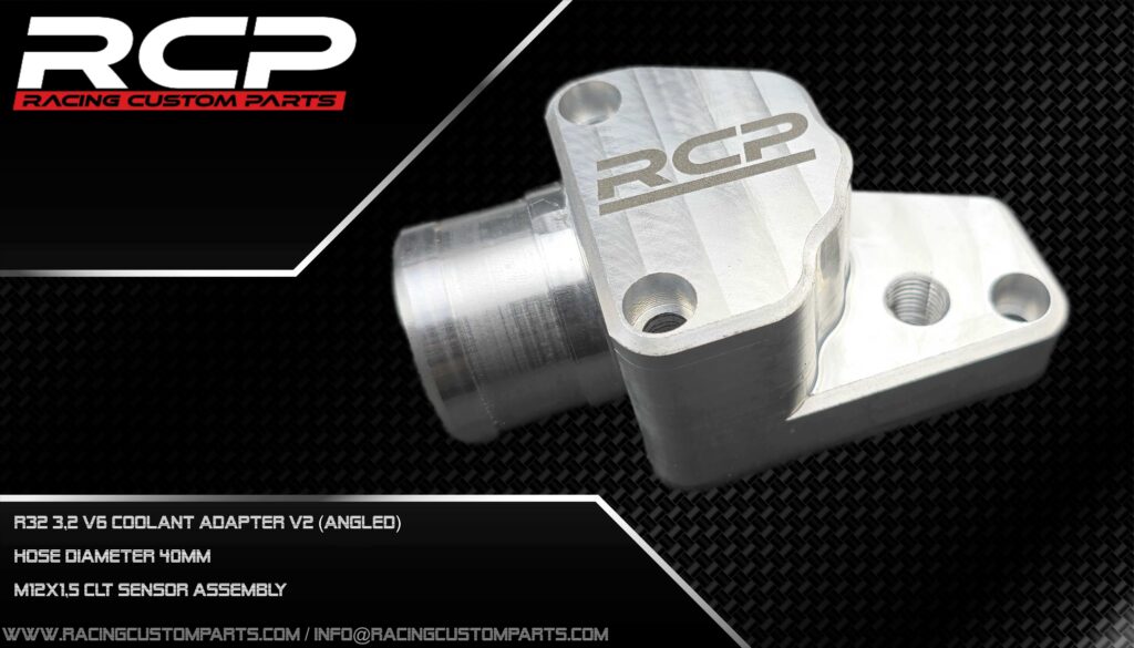 R32 coolant adapter angled racing custom parts