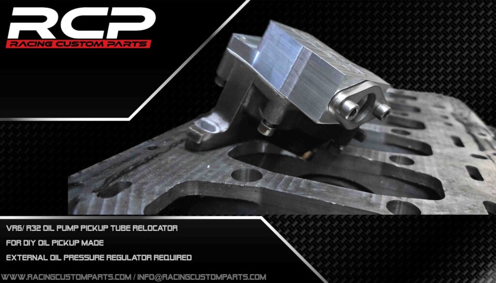 R32 oil pump pickup relocator racing custom parts