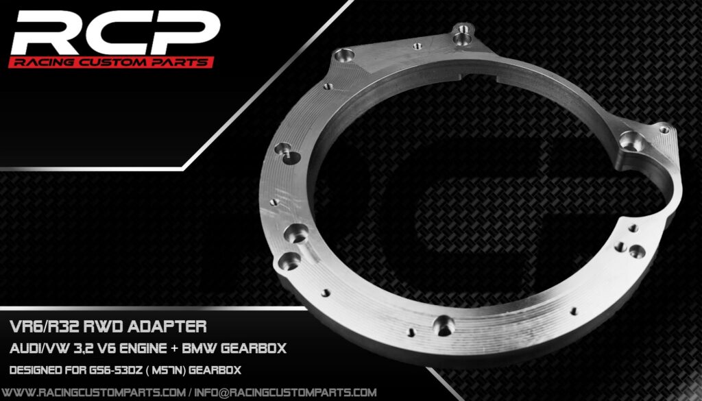 VR6 RWD gearbox adapter plate racing custom parts